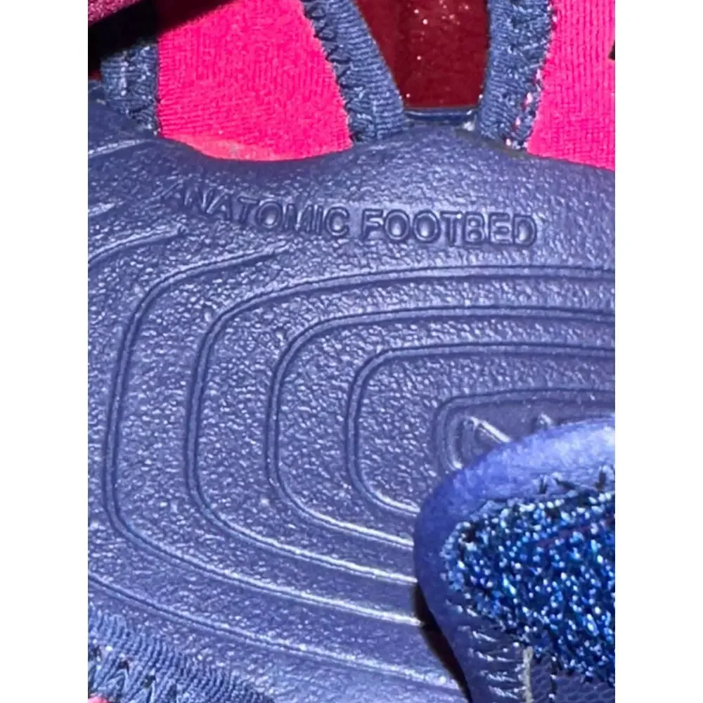 KEEN Girl’s Sandals Anatomic Footbed Waterproof Washable Shoes Pink/Blue Sz 1